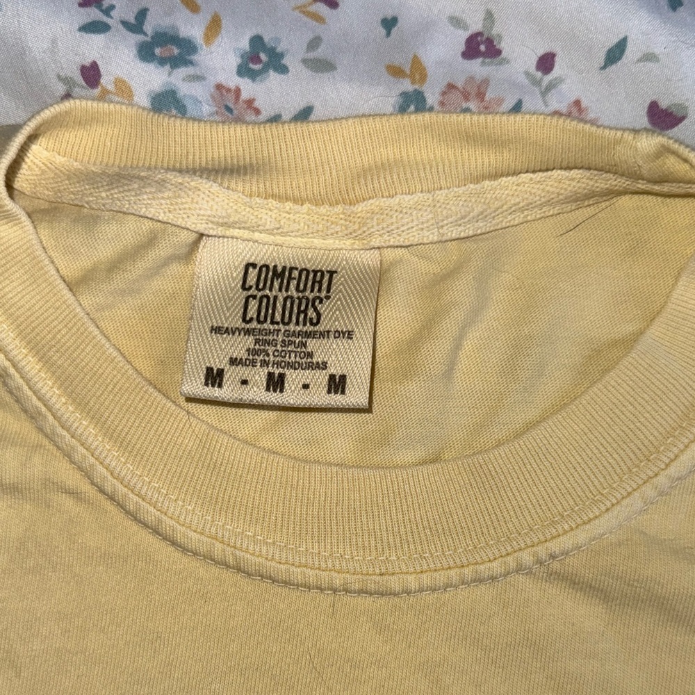 Old Row ‘New Boot Goofin’ | Women's Yellow Short Sleeve Tee | 100% Cotton - Picture 3 of 6